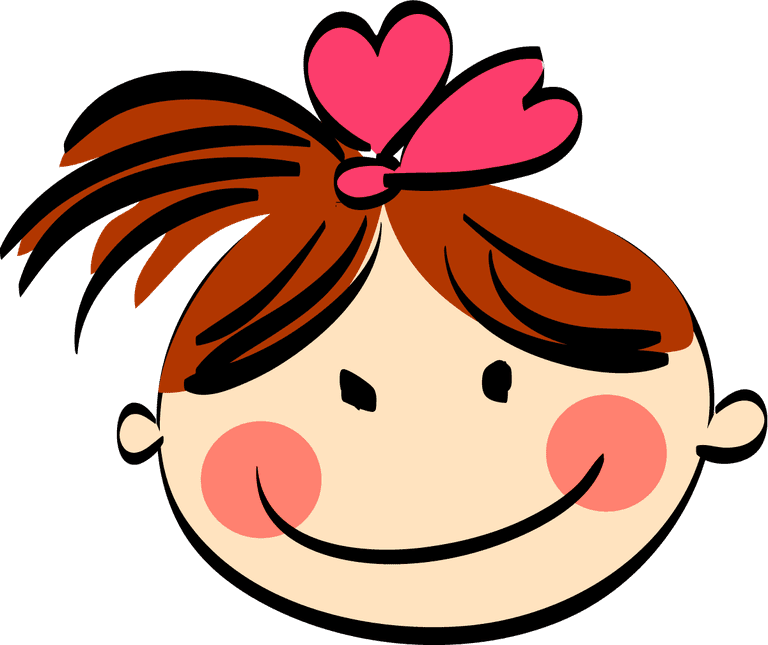 funny kids face cartoon styled with cheerful expressions and bright colors for playful designs