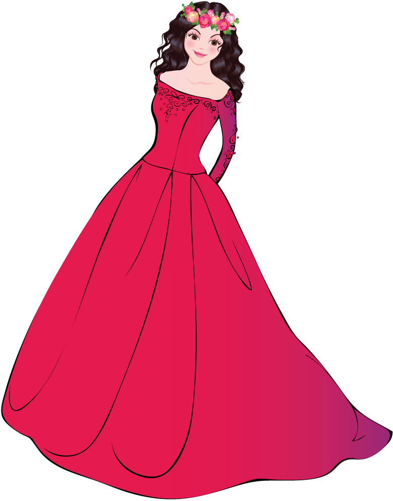 fairy beautiful princess vector