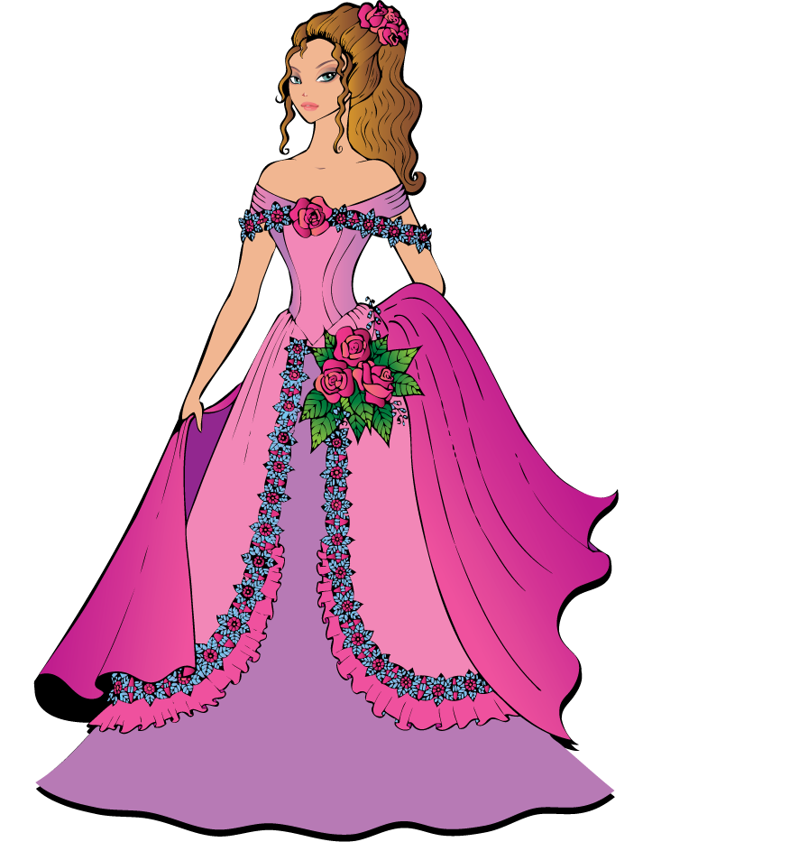 fairy beautiful princess vector