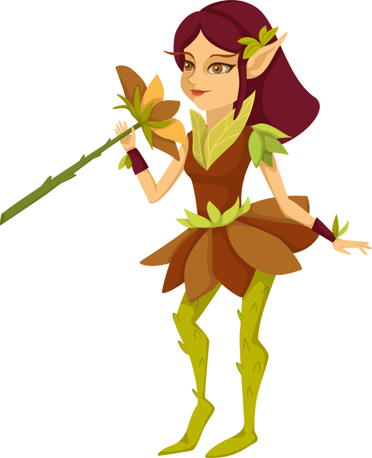 fairy fairy tale characters cartoon colored composition with abstract scene