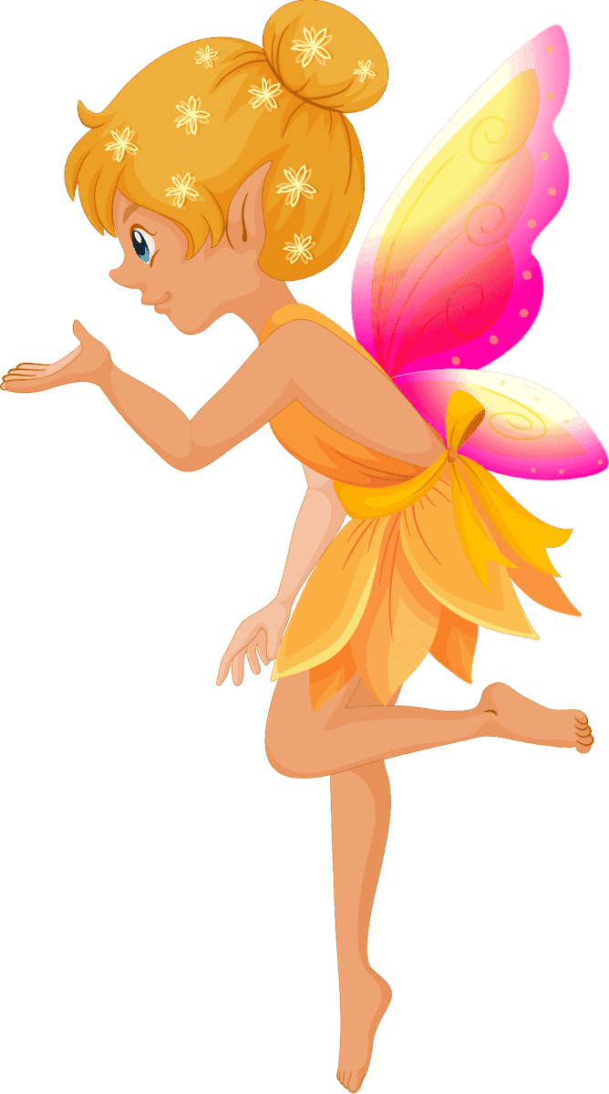 fairy set medieval character with vibrant wings and whimsical charm for digital storytelling