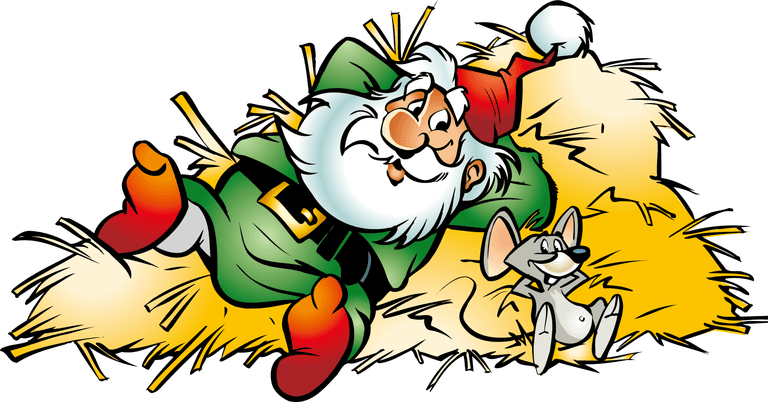 fairy tale characters lovely christmas illustration background material