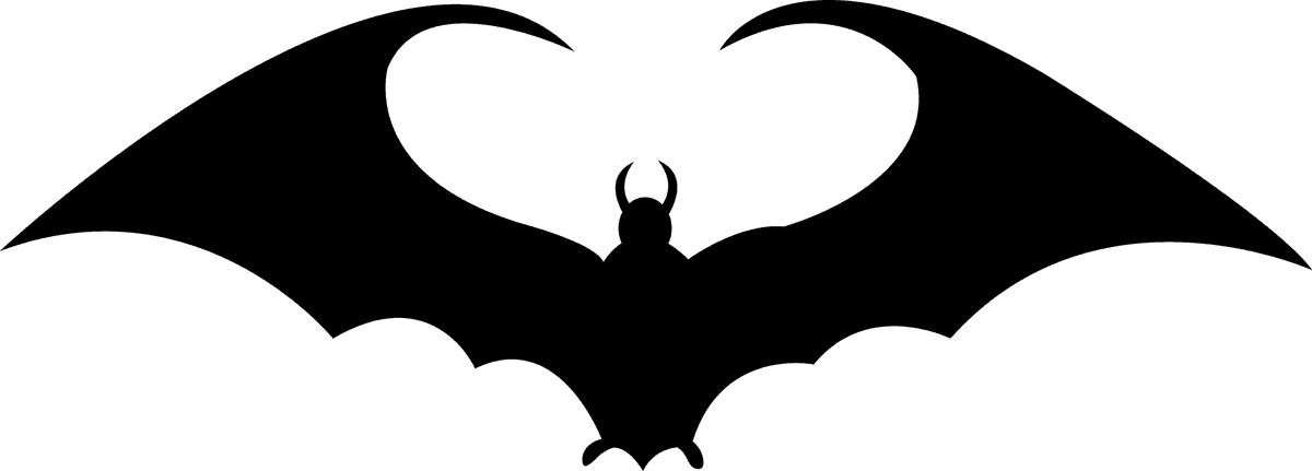 falling child icon bat silhouette