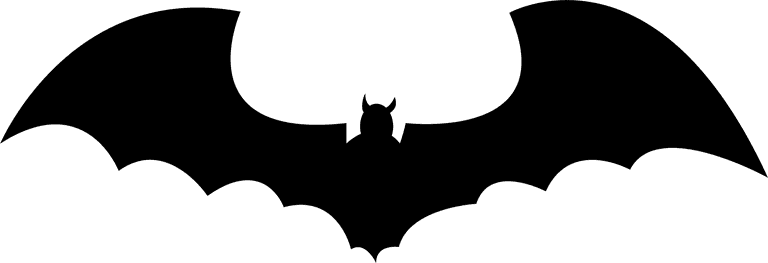 falling child icon bat silhouette