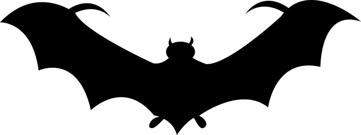 falling child icon bat silhouette