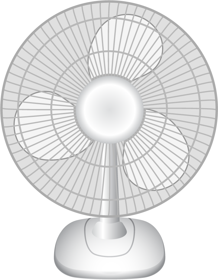 fan household appliances icons vector for cooling comfort in home environments