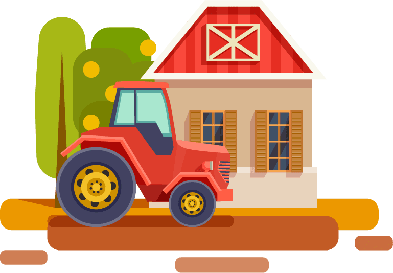 farm flat scenery collection