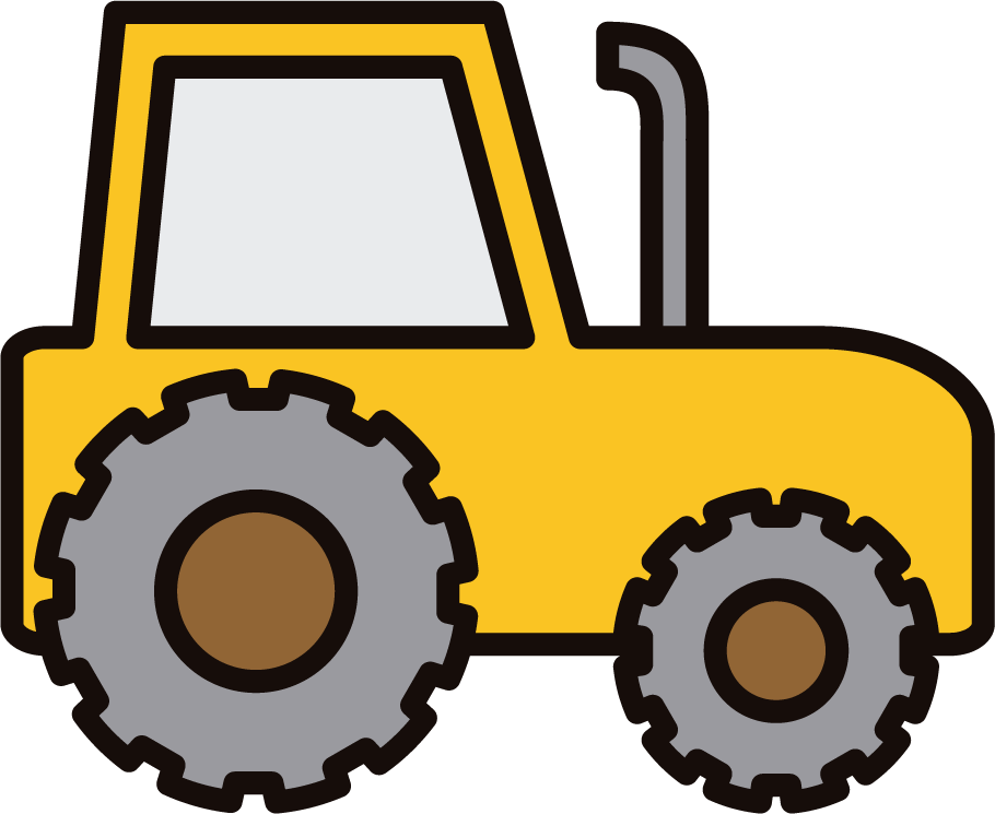 farming harvesting and agriculture tractor illustration for modern crop production