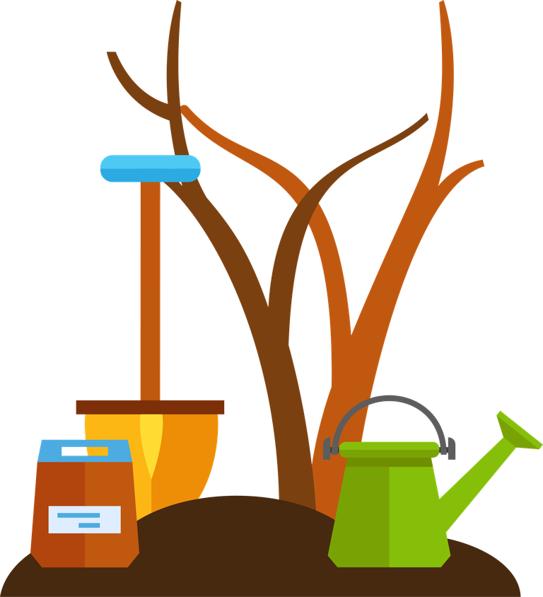 flat farming and agricultural elements illustration