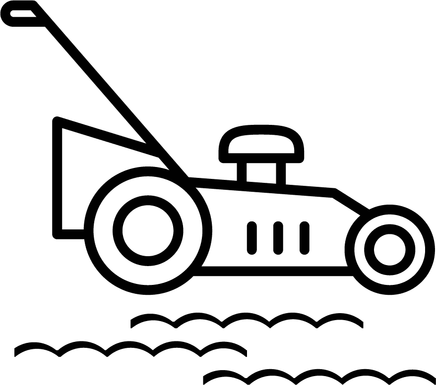 farming tools icons illustration in black and white