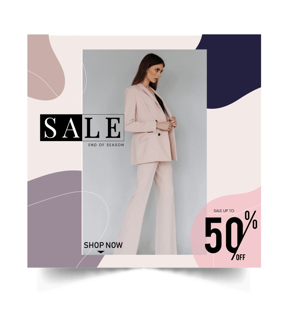 fashion patterns and textures for elegant sales promotions with chic modern aesthetics