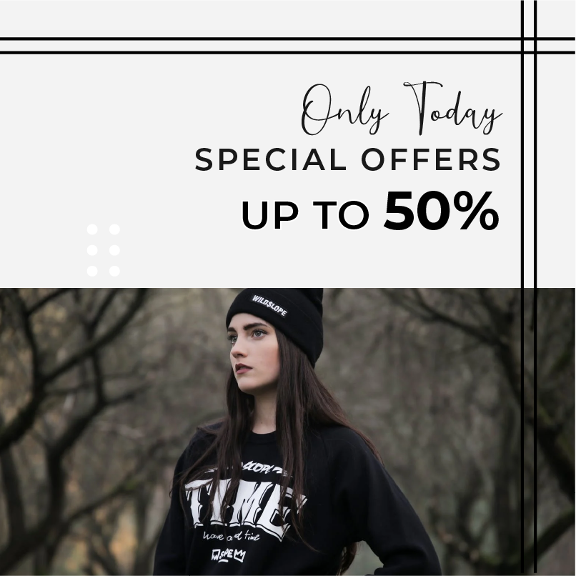 black and white minimalist fashion sale instagram post template