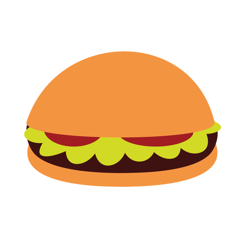vibrant meal illustrations featuring classic fast food items for menus and promotional materials