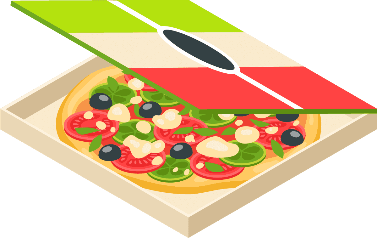 Difference types of fast food, street food illustration