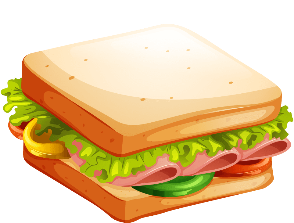 fastfood bread different kind of fastfood illustration