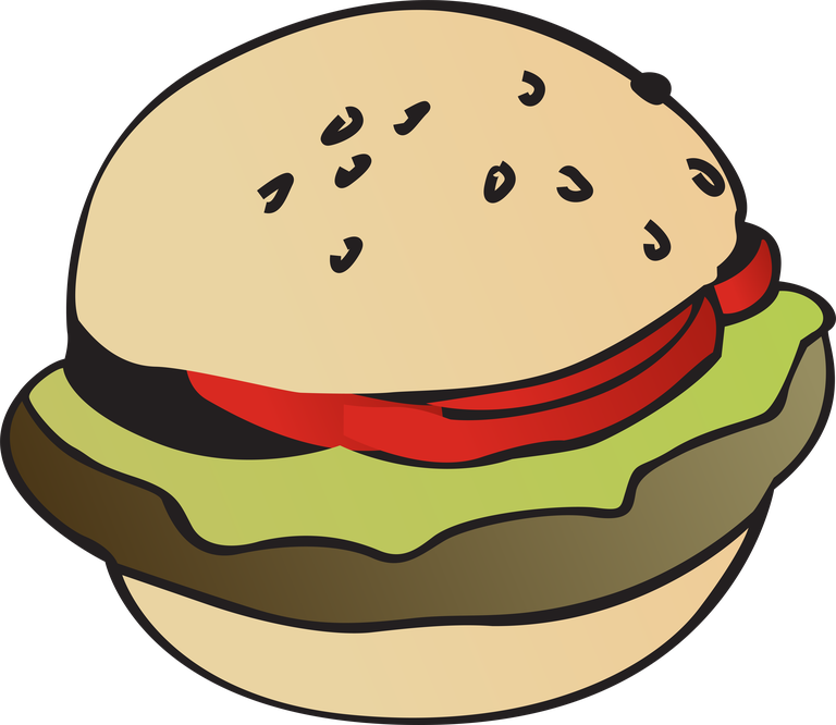 fastfood freefast food vectors featuring a delicious burger with fresh toppings and bun