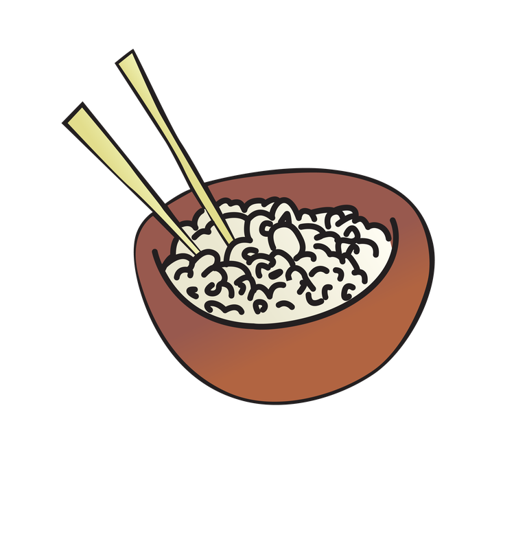 fastfood freefast food vectors with rice bowl and chopsticks for quick meal options
