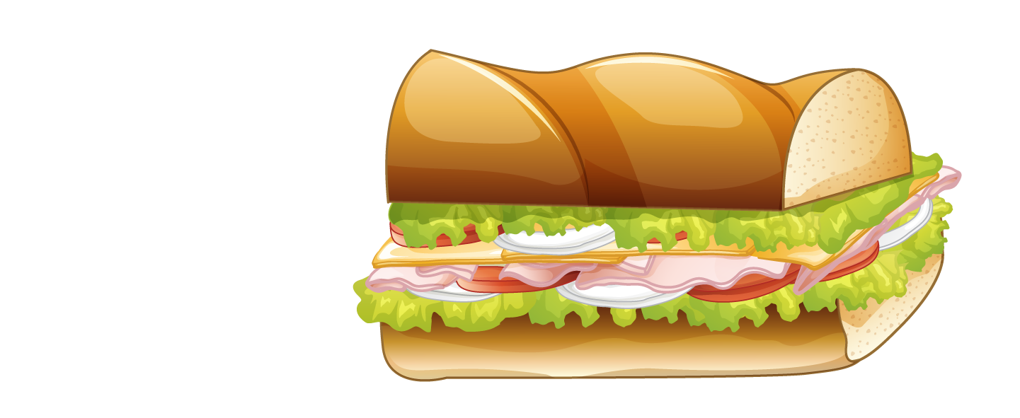 fastfood illustration of a of food