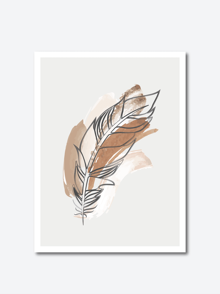 feathers abstract texture arrangements pre made composition design terracotta blush pink ivory beige