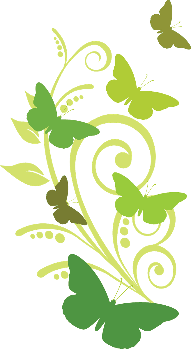 felice pasqua design set with elegant butterflies and swirling vines for festive decor