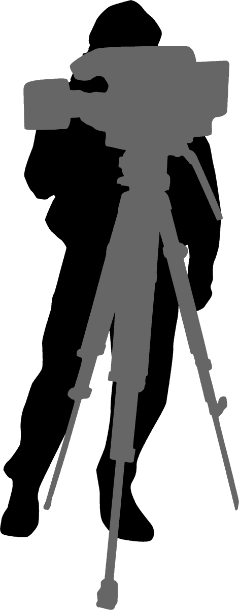 film elements with people graphic showcasing a professional video camera for creative projects