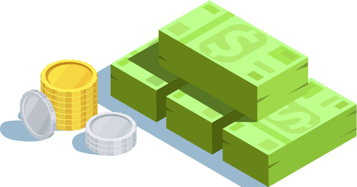 isometric financial technology icon