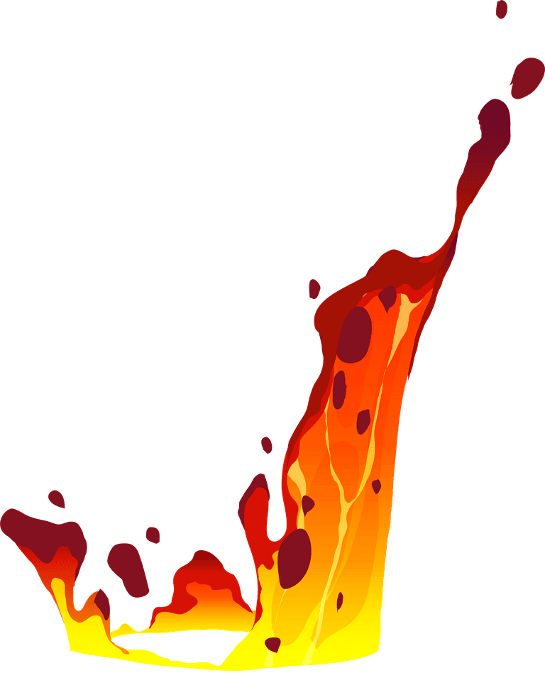 fire cartoon lava splashes collection for vivid animations and captivating illustrations