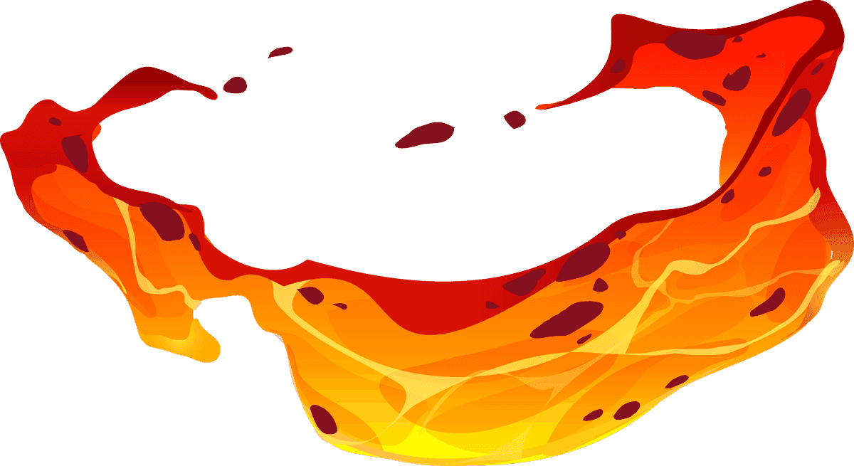 fire cartoon lava splashes collection for dynamic backgrounds and creative projects