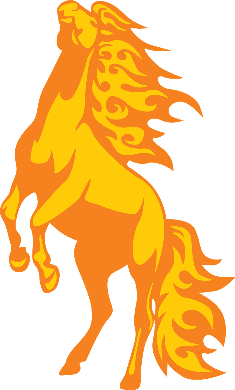 fire horse abstract horse graphics for energetic branding and captivating visuals
