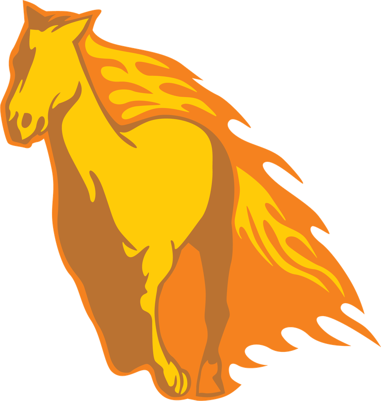 fire horse abstract horse graphics with vibrant colors and dynamic movement for creative projects