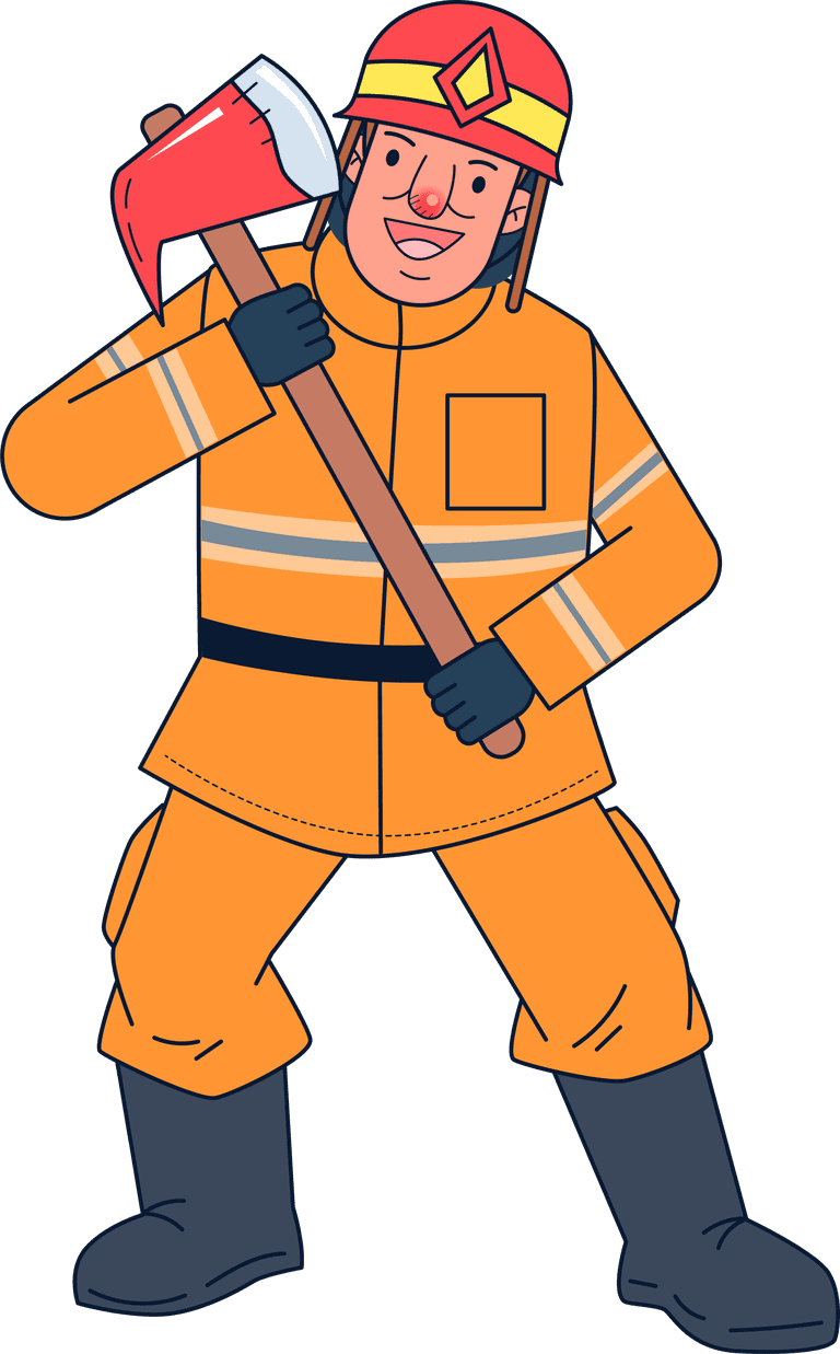 fireman firemen and work equipment such as fire suits fire helmets
