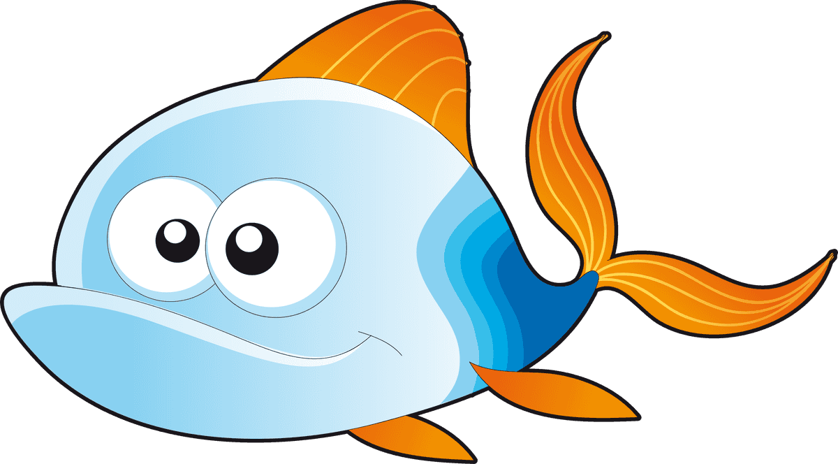 fish cute cartoon animals