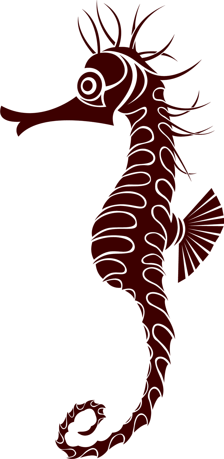 fish icon fish seahorse cartoon vector