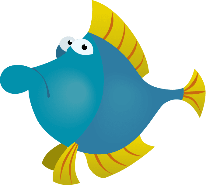 colorful fish sea animals set for playful underwater themes and educational projects