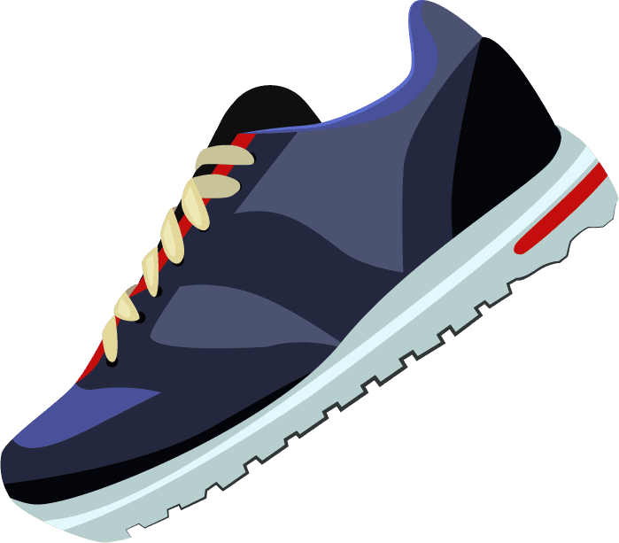 fitness sneakers sport shoes sneakers illustration