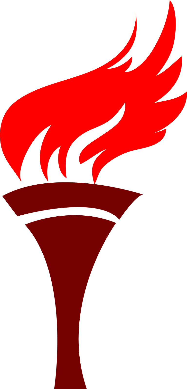 flaming torch symbol of victory icon