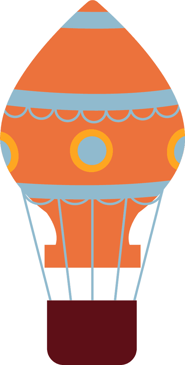 flat air travel round hot air balloon for fun outdoor adventures and events