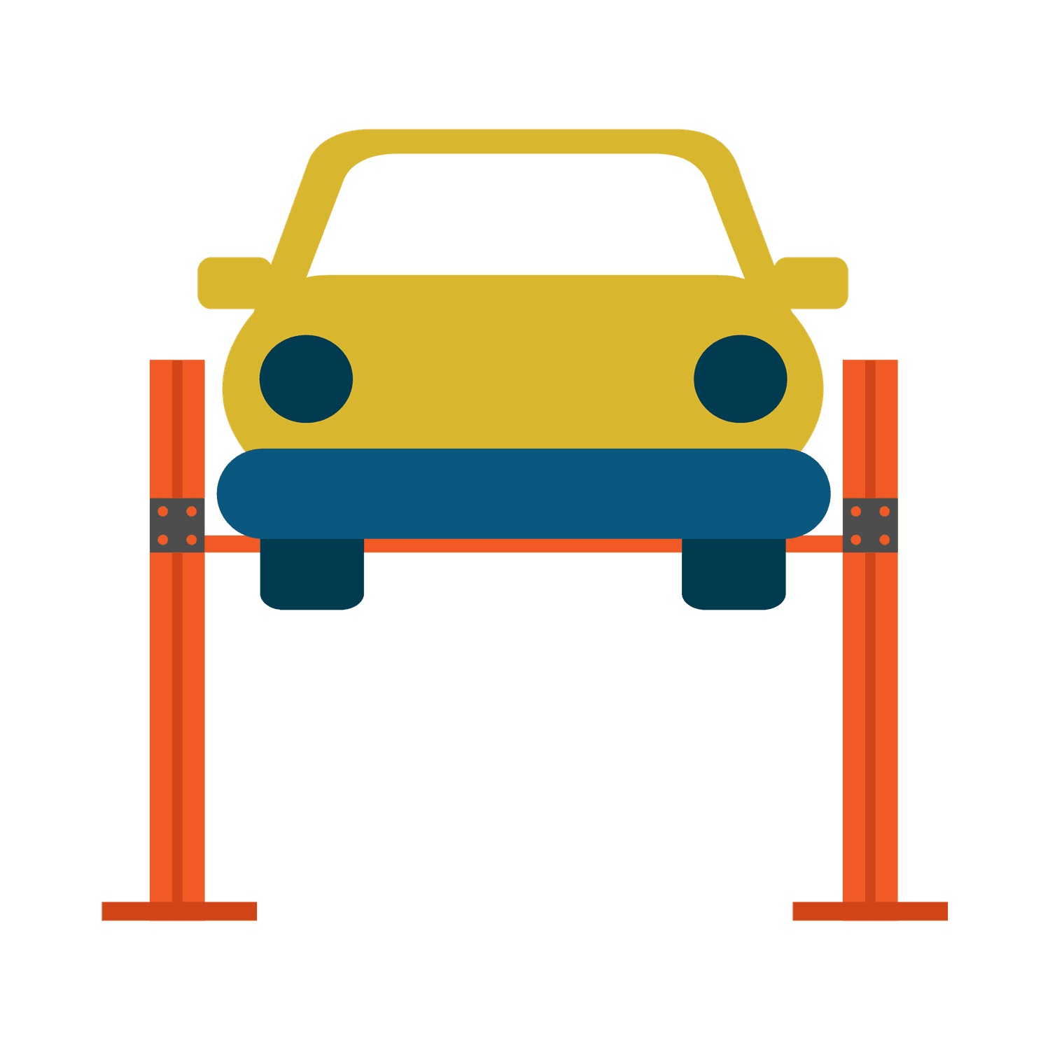 flat auto repair car repair icon