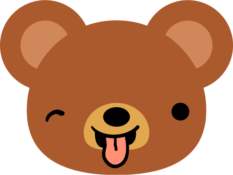 flat collection bear emoticons for cheerful messaging and social media use