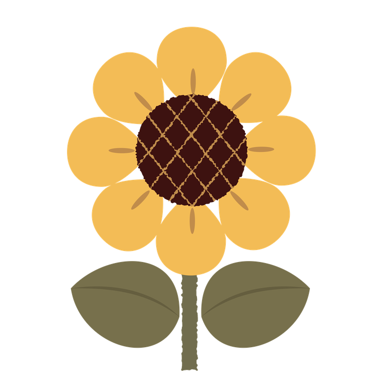 flat colorful flower floral element suitable for cheerful invitations and greeting cards