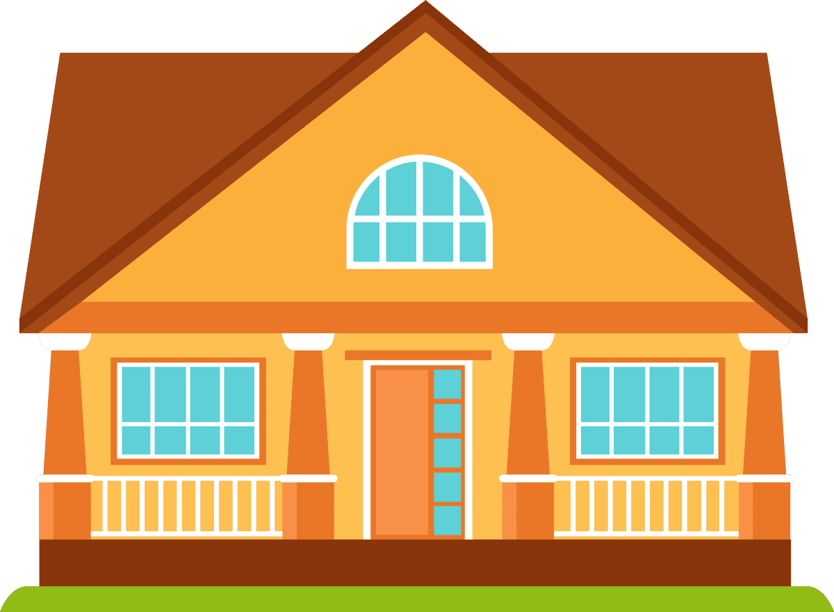 flat cottage house building with inviting entrance and charming windows for cozy living