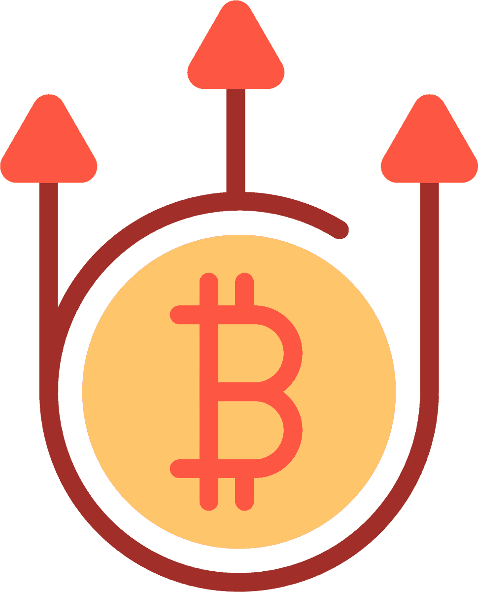 minimalist bitcoin cryptocurrency icons with circular elements 