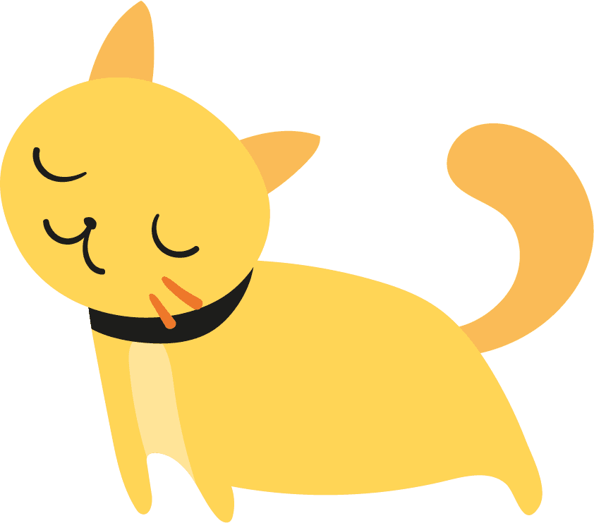 flat cute colorful cats illustration perfect for playful designs and creative projects