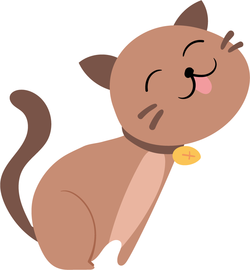 flat cute colorful cats illustration for playful home decor and merchandise ideas