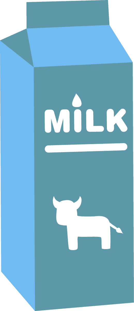 flat dairy drink illustration