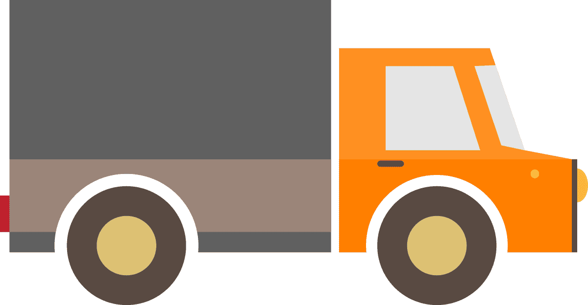 flat delivery truck icons for efficient transportation and logistics management solutions