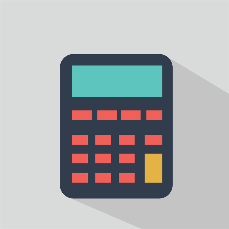 flat elements about stores featuring a colorful calculator for easy transaction management