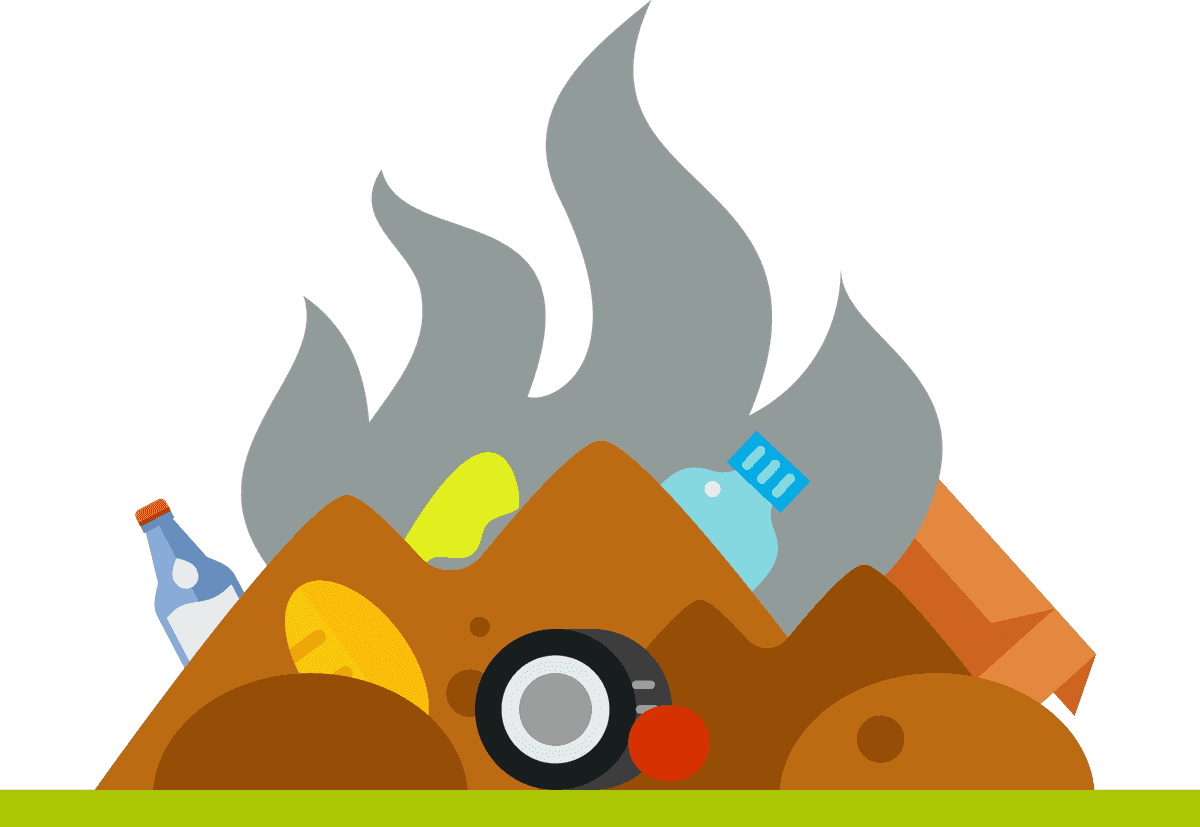 flat farmland element farmland icon depicting waste management and environmental issues