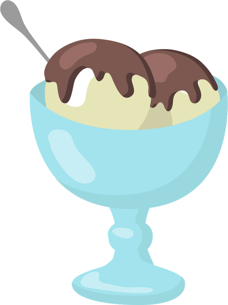 flat milk product icon featuring a classic ice cream sundae in a bowl