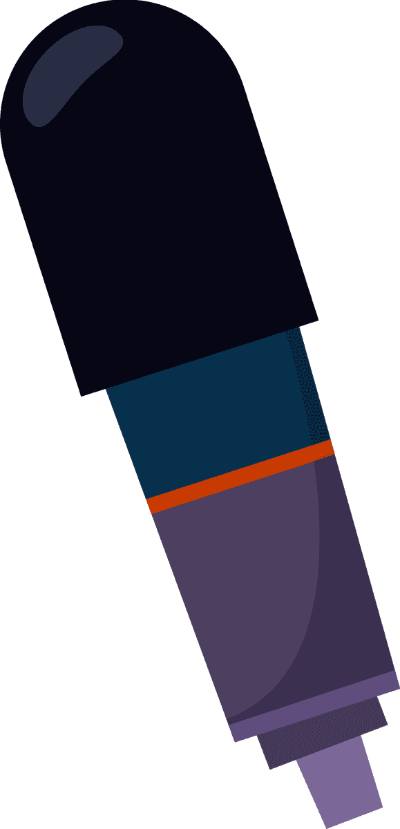 flat professional microphones illustration for podcasts, broadcasting, and music production